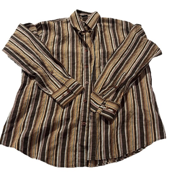 Other - Kos Men’s XL Brown Mutliy Coler Button Up Shirts